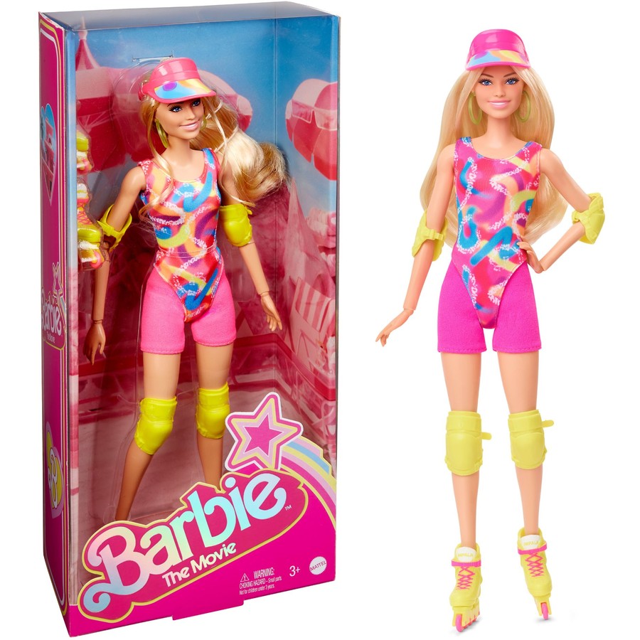 BARBIE THE MOVIE BARBIE DOLL IN ROLLER SKATING OUTFIT