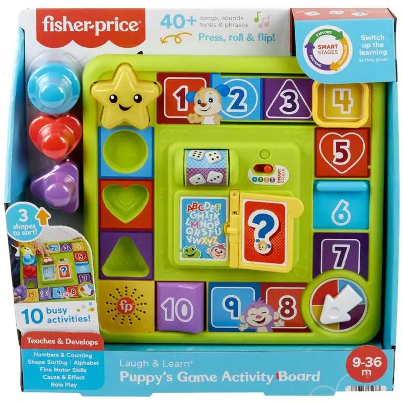 FISHER PRICE LAUGH & LEARN PUPPY'S GAME ACTIVITY BOARD