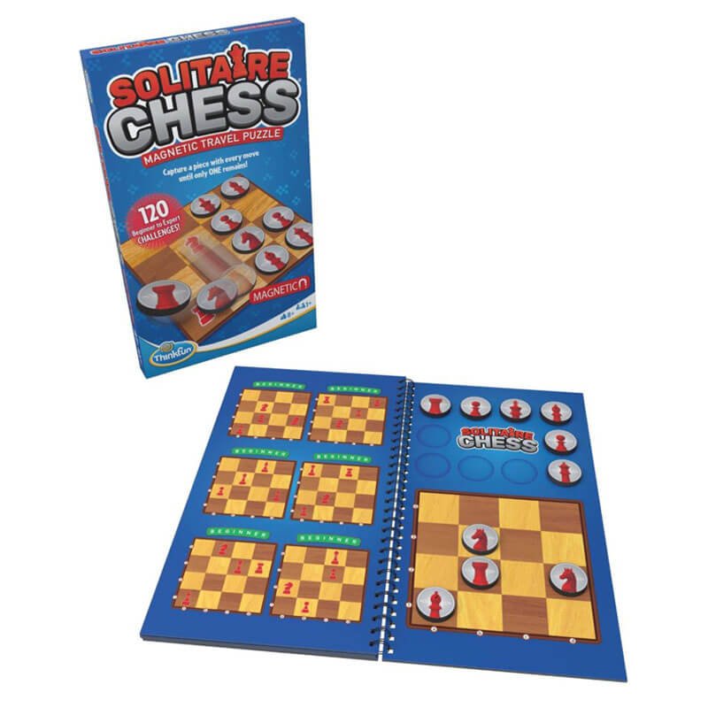 THINKFUN SOLITAIRE CHESS MAGNETIC TRAVEL GAME
