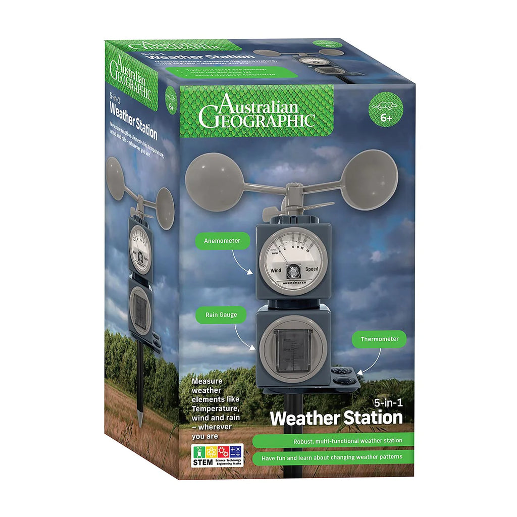 AUSTRALIAN GEOGRAPHIC 5 IN 1 WEATHER STATION