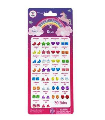 PINK POPPY 30 PAIRS STICK ON EARRING