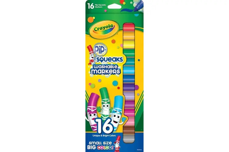 CRAYOLA 16 PIP-SQUEAKS WASHABLE MARKERS