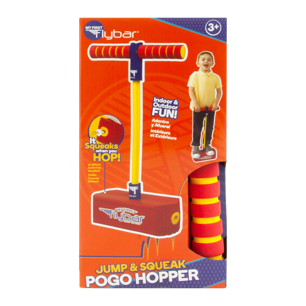 JUMP & SQUEAK FOAM POGO HOPPER RED