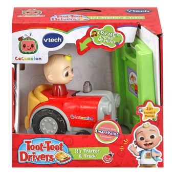 VTECH TOOT TOOT DRIVERS COCOMELON JJS TRACTOR & TRACK