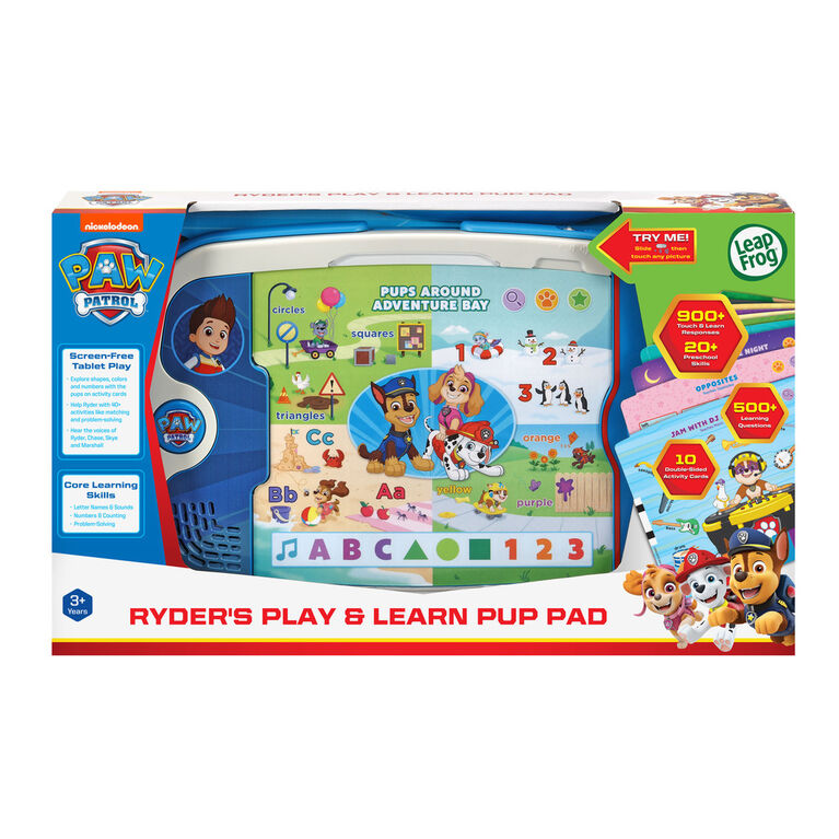 LEAP FROG PAW PATROL RYDER'S PLAY & LEARN PUP PAD