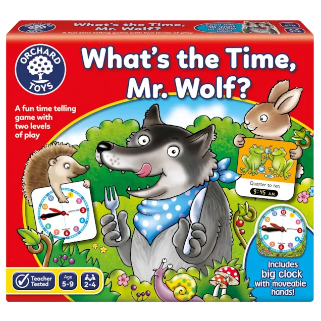 ORCHARD TOYS WHATS THE TIME MR WOLF