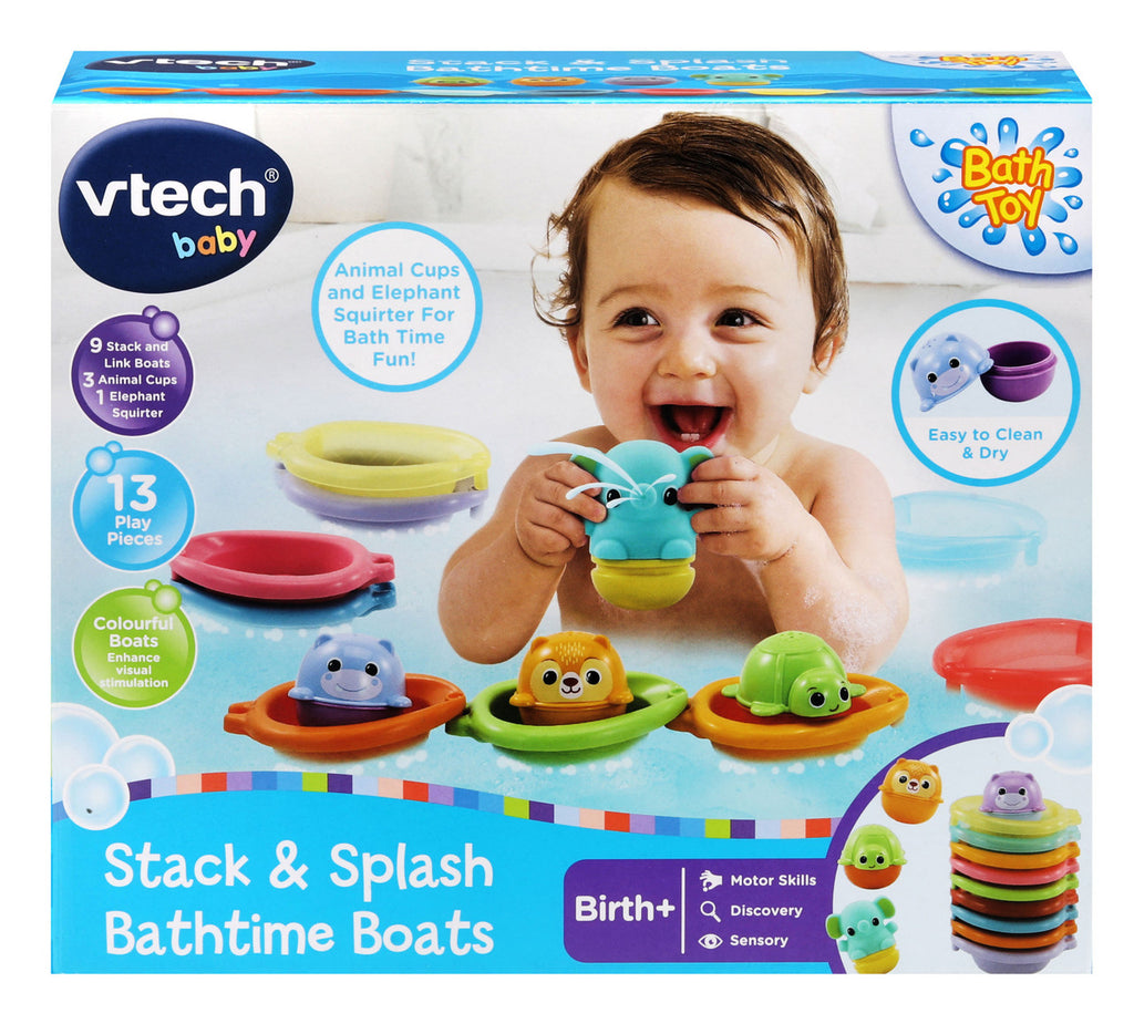 VTECH BABY STACK &SPLASH BATHTIME BOATS