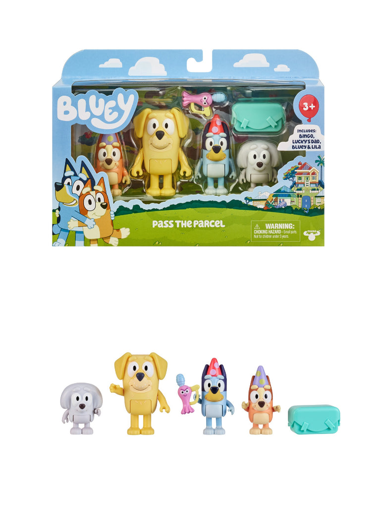 BLUEY S9  PASS THE PARCLE FIGURE 4PACK