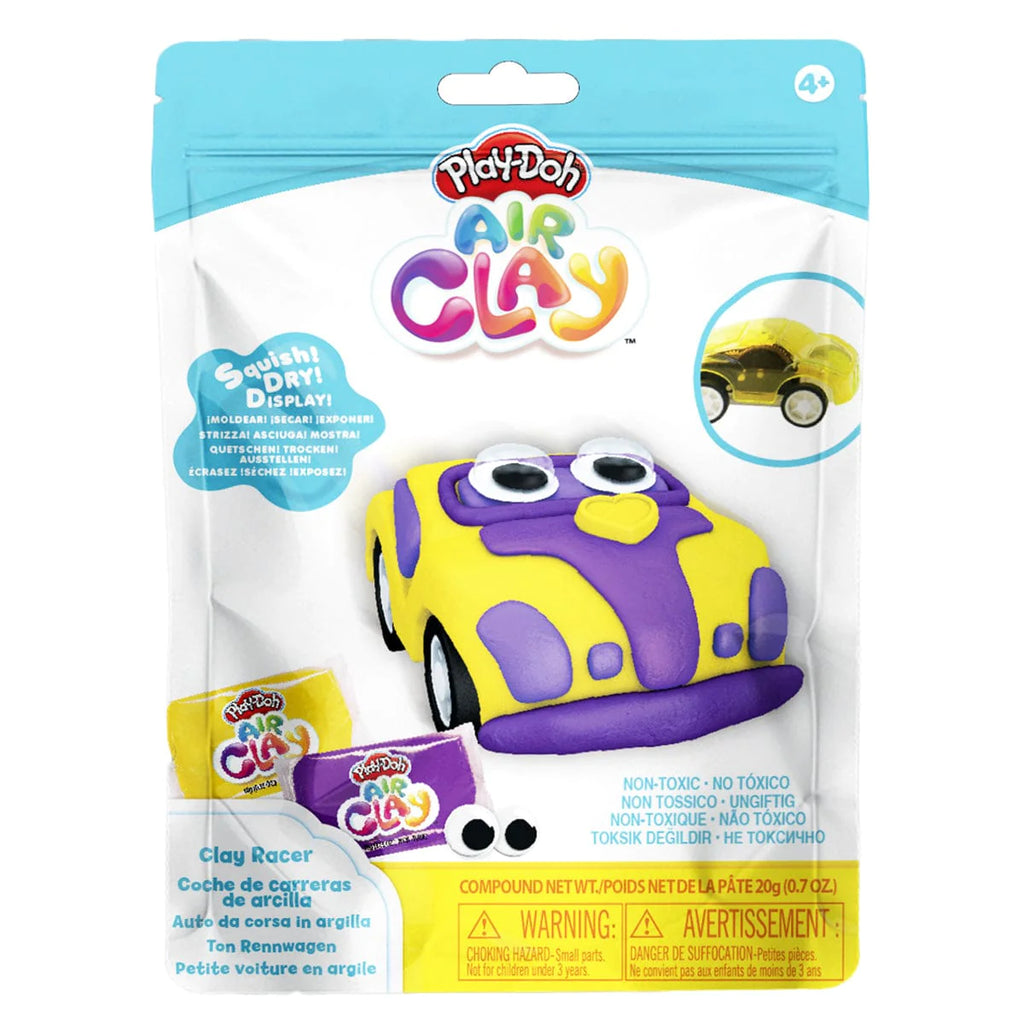 PLAY DOH AIR CLAY RACER - YELLOW