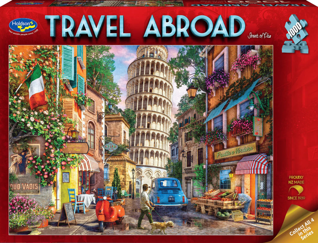 Holdson Travel Abroad Streets of Pisa 1000 pc