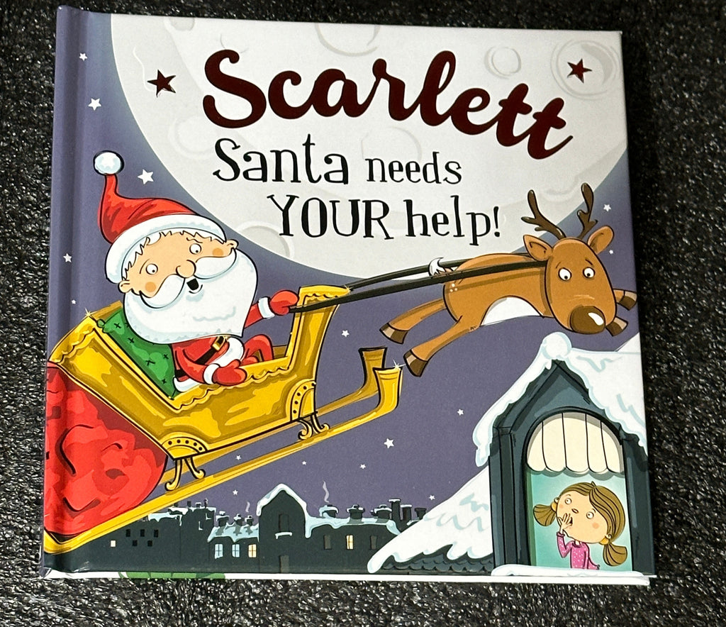 YOUR NAME CHRISTMAS STORYBOOK SCARLETT