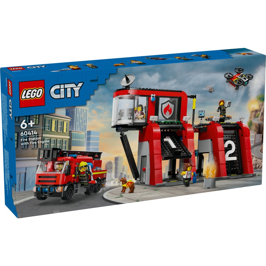 60414 LEGO CITY FIRE STATION WITH FIRE TRUCK