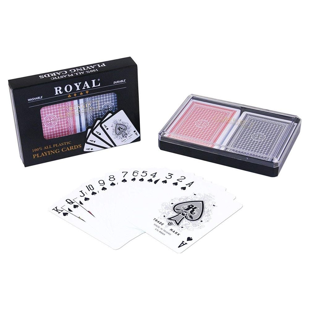 ROYAL 100% PLASTIC DOUBLE CARDS