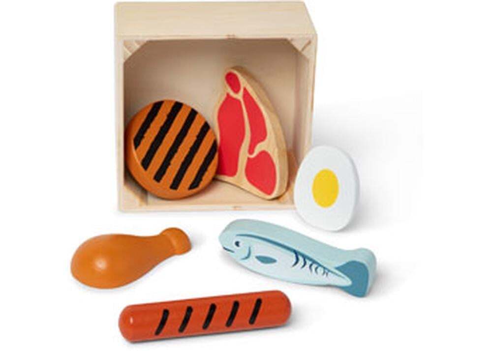 MND95208 Wooden Food Groups Play Set (Protein)