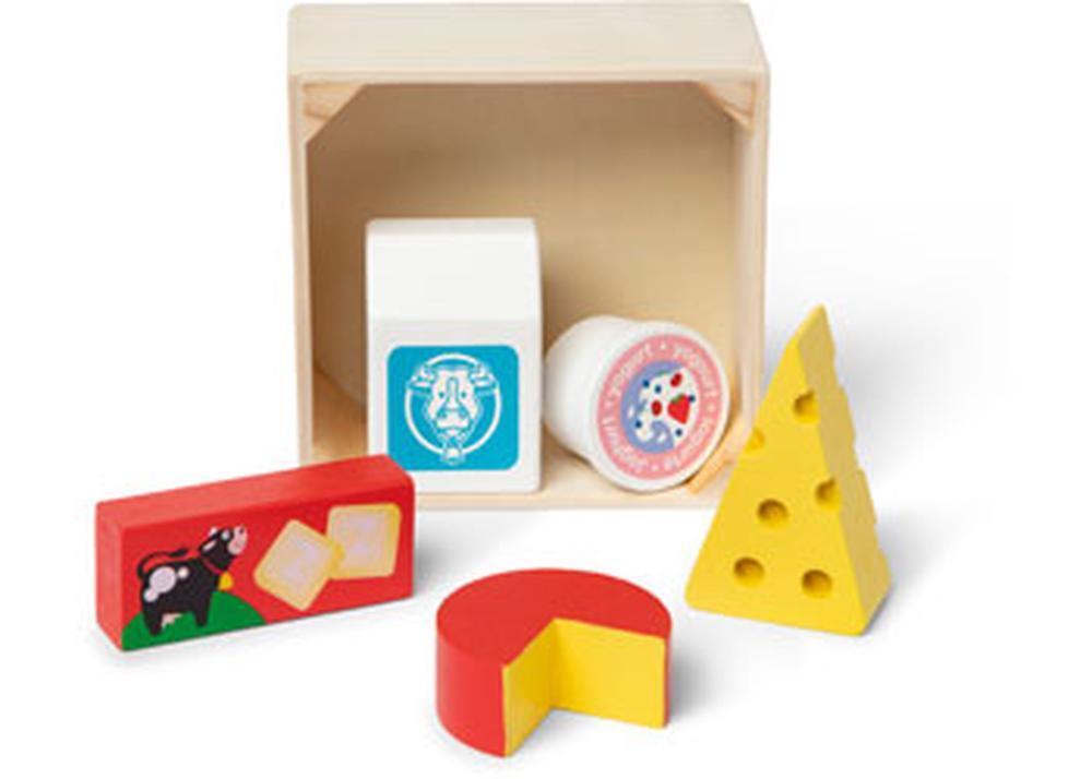 MND95207 Wooden Food Groups Play Set (Dairy)