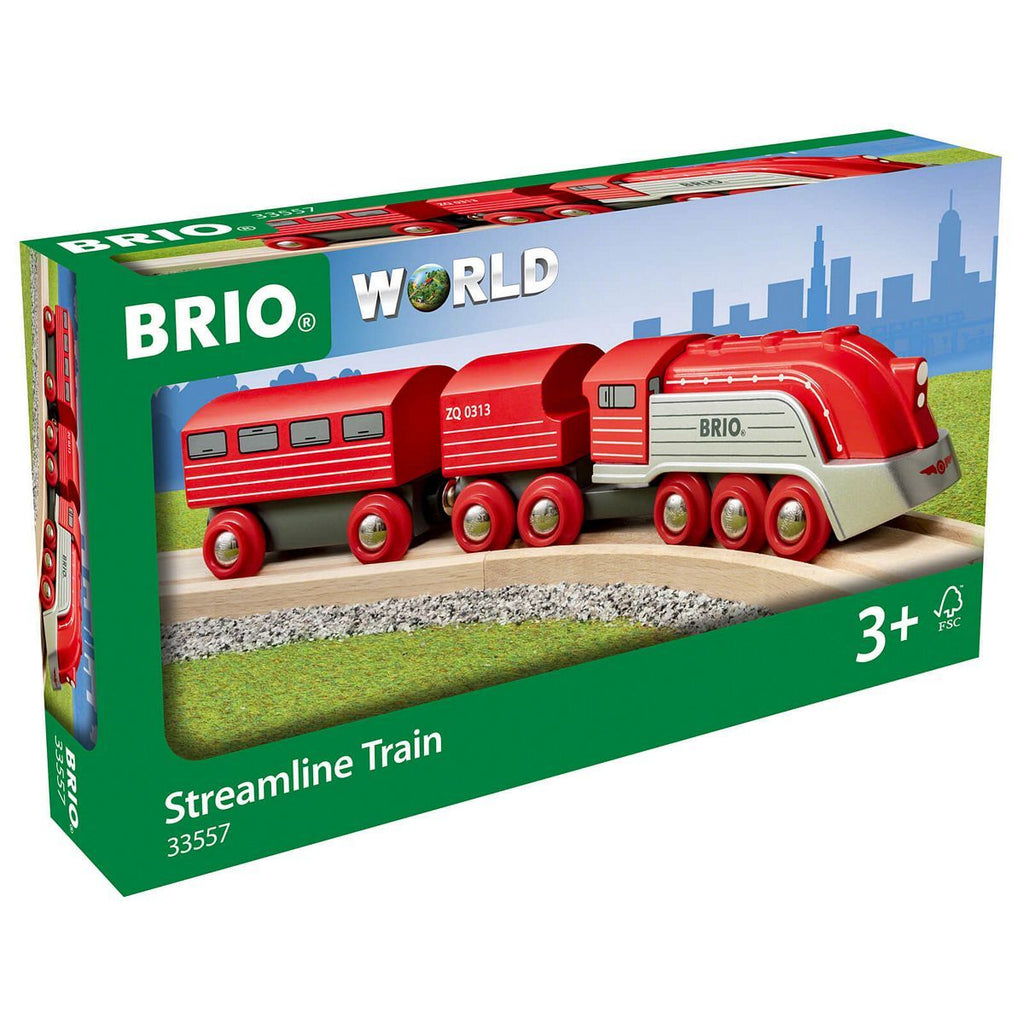 BRIO TRAIN STREAMLINE TRAIN 3 PIECES