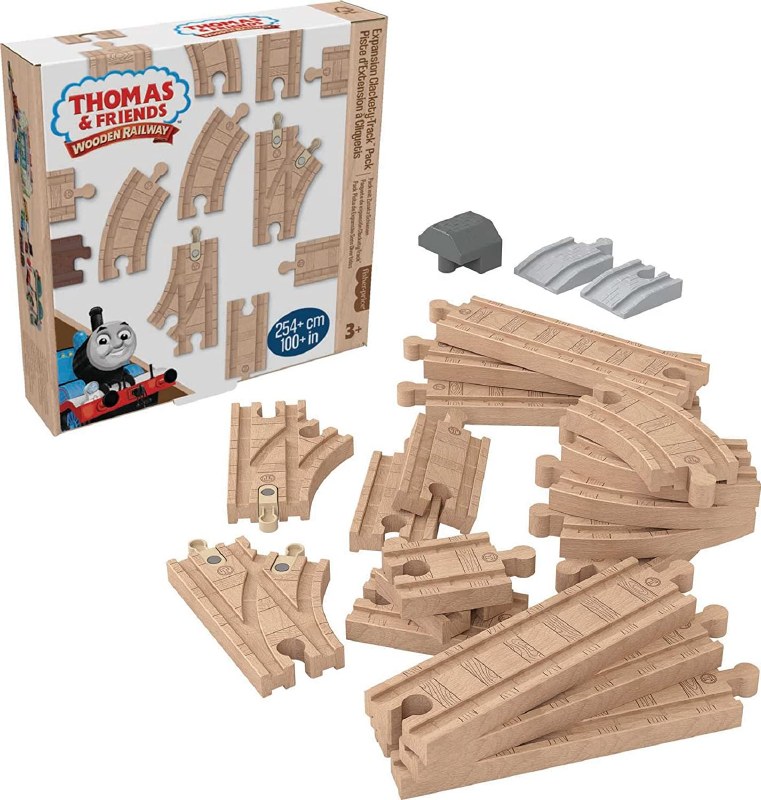 THOMAS WOODEN RAILWAY EXPANSION CLACKETY TRACK PACK
