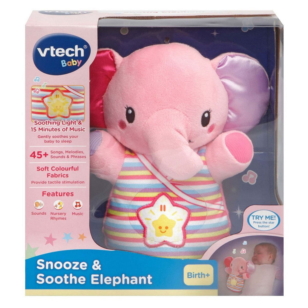 VTECH SNOOZE & SOOTHE ELEPHANT PINK