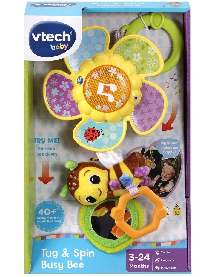 VTECH TUG & SPIN BUSY BEE