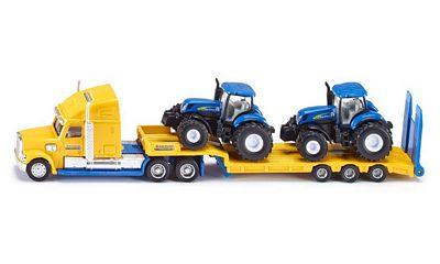 SIKU TRUCK WITH 2 NEW HOLLAND TRACTORS 1