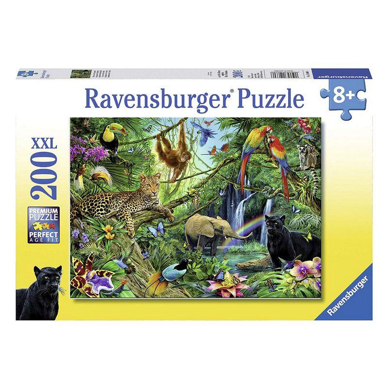 RAVENSBURGER ANIMALS IN THE JUNGLE PUZZLE 200PC