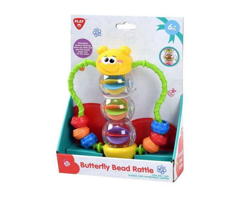 PLAYGO TOYS ENT. LTD. BUTTERFLY BEAD RATTLE