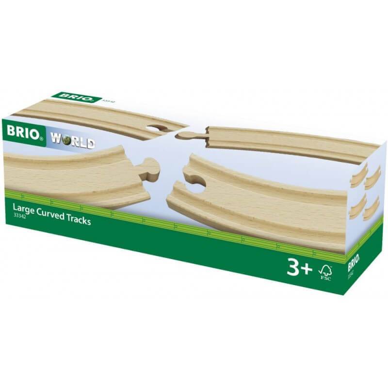 BRIO LARGE CURVED TRACKS 4 PIECES
