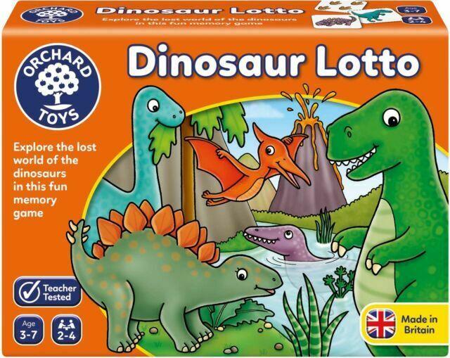 OC036 ORCHARD TOY DINOSAUR LOTTO GAME