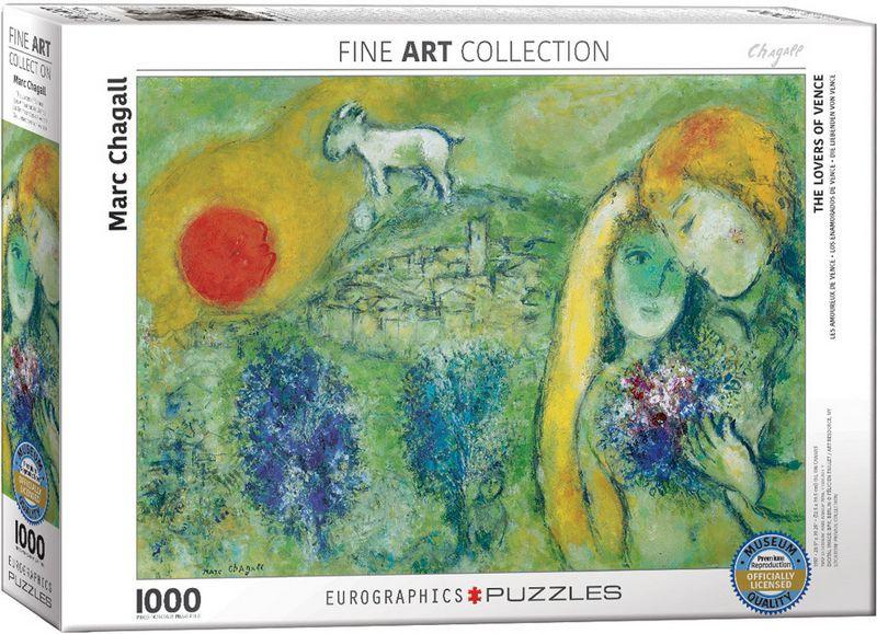 EUROGRAPHIC CHAGALL LOVERS OF VENCE 1000