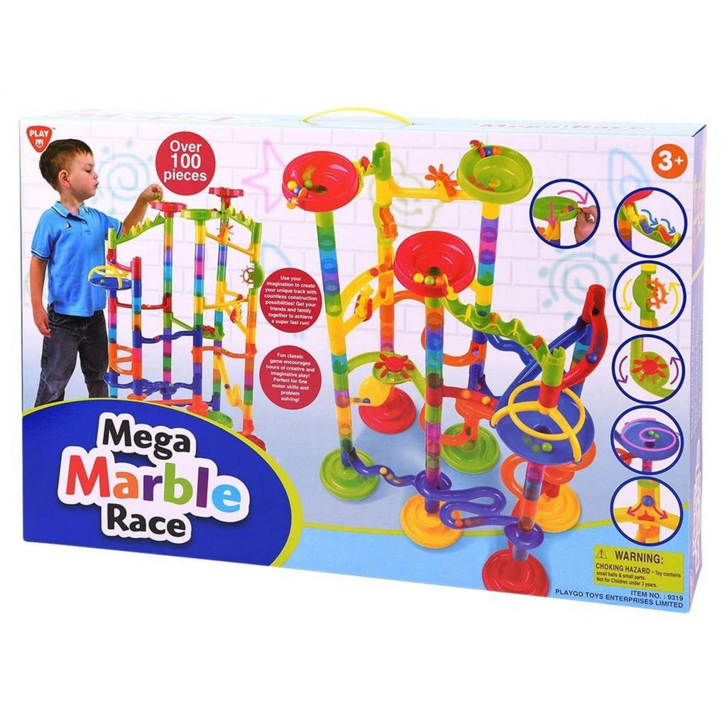 PLAYGO TOYS ENT. LTD. MARBLE RACE DELUXE +100PC