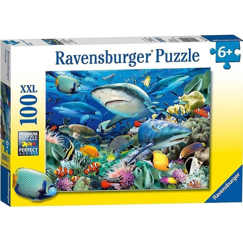 RAVENSBURGER REEF OF THE SHARKS 100PC